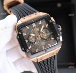 Japan Grade Replica Hublot Square Bang Unico Titanium Quartz Watches 45mm
